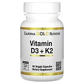 Витамины Д3 и К2 (Vitamin D3+K2) 5000 МЕ/120 мкг