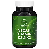 Витамины D3 и К2 (Vegan vitamin D3&K2) 2500 МЕ/80 мкг