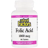 Фолиевая кислота (Folic Acid) 1000 мкг