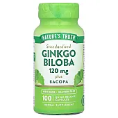 Гинкго Билоба плюс бакопа (Ginkgo Biloba Plus Bacopa) 120 мг