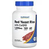 Красный дрожжевой рис с коэнзимом Q10 (Red Yeast Rice with CoQ10) 1300 мг