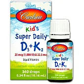 Витамины для детей D3+K2 (Kid's Super Daily D3+K2) 1000 МЕ/ 22.5 мкг