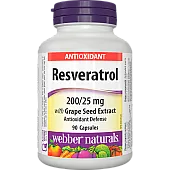 Ресвератрол  с экстрактом виноградных косточек (Resveratrol with Grape Seed Extract) 200 мг/25 мг