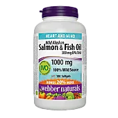 Рыбий жир из дикого лосося Аляски (EPA/DHA 300 мг) 1000 мг